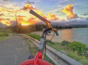 Sean - Bike overlooking Kailua beach